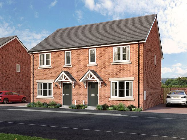 3 bedroom house - artist's impression subject to change. Please note that the above computer generated image is representative of the house type and not the specified plot as some details may vary.